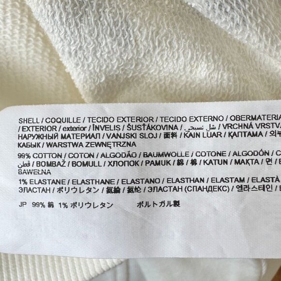 DESIGUAL Amazonas White Smiley Sweatshirt Rave Culture Cropped Relaxed Sz L NWT - Picture 10 of 13